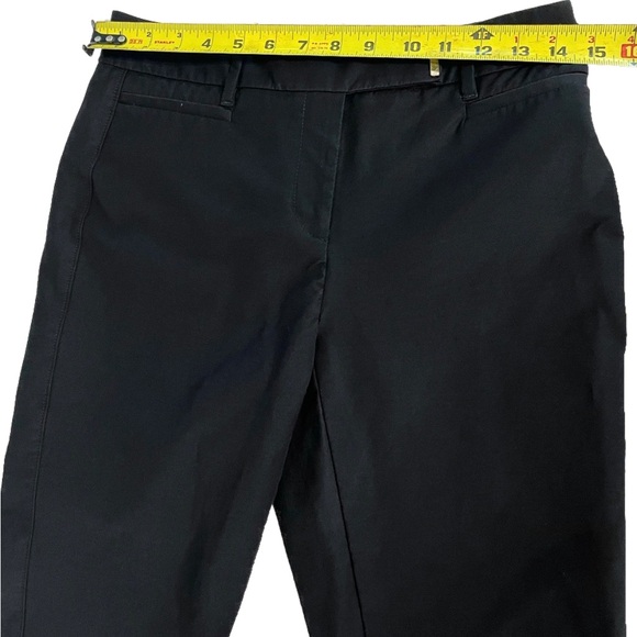 White House Black Market The Slim Crop Pants Black Size 2 Stretch Workwear - Picture 11 of 13